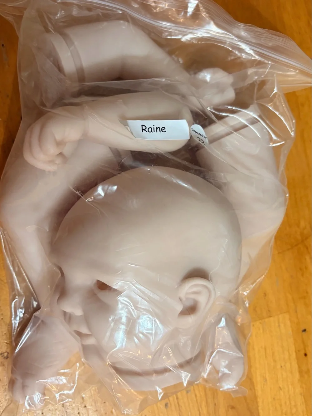 Unpainted Vinyl Reborn Baby Doll Kit - Flesh Tone RAINE